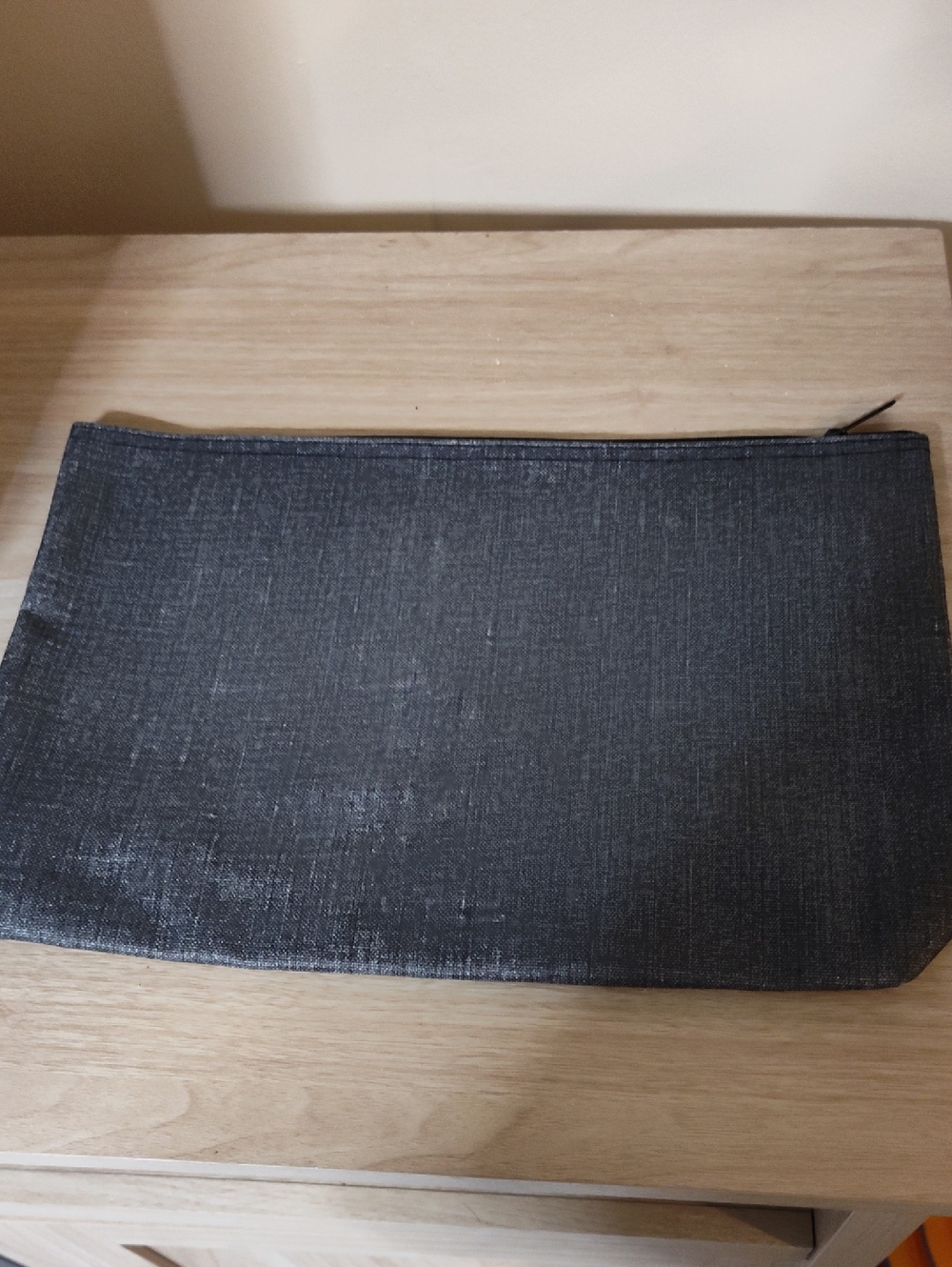 Black Zip Pouch - Sleek Travel & Accessory Organizer